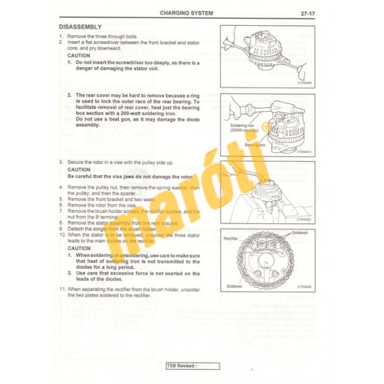 Hyundai Accent Pony Excel 1995 Shop manual II.  (javítási útmutató)