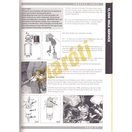 Ford Fiesta Service Guide and Owners Manual 1977-1994 (javítási útmutató)