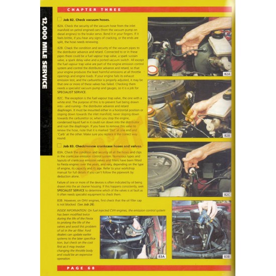 Ford Fiesta Service Guide and Owners Manual 1977-1994 (javítási útmutató)