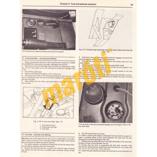 Rover 2000,2300 & 2600 All models from 1977 to 1987