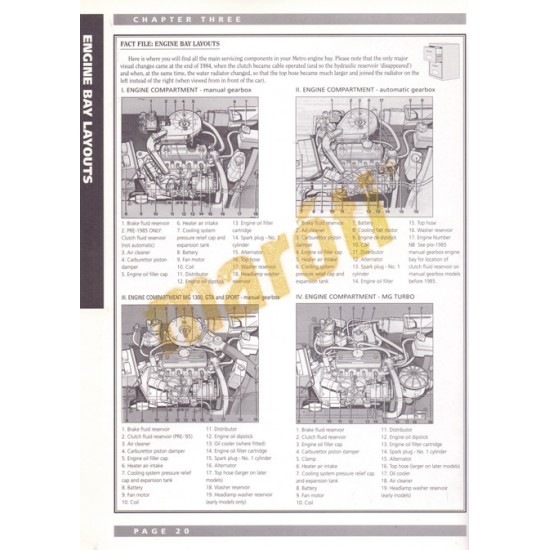 Metro Service Guide and Owners manual 1980-1990 (javítási útmutató)