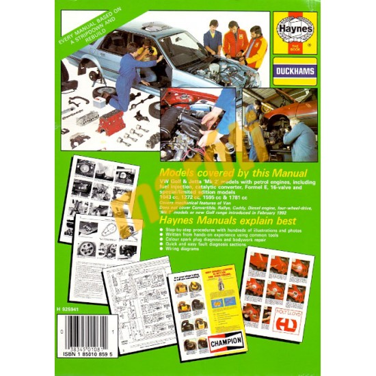 VW Golf & Jetta 1984-1992