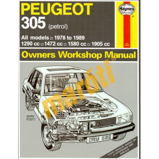 Peugeot 305 (petrol) 1978-1989