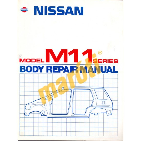 Nissan Prairie Model M11 Series Body Repair Manual 1989 (javítási kézikönyv)