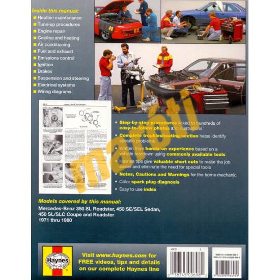 Mercedes-Benz 350 & 450 1971-1980 Repair Manual