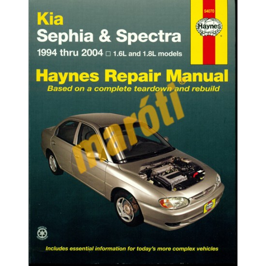 Kia Sephia & Spectra 1994-2004 Repair Manual