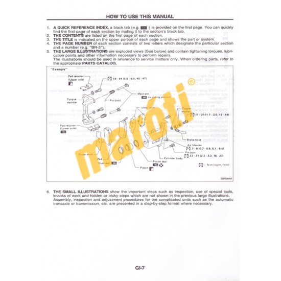 Nissan Serena Model C23 Series Service Manual Volume II (javítási utasítás)