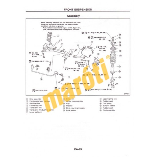 Nissan Serena Model C23 Series Service Manual Volume II (javítási utasítás)