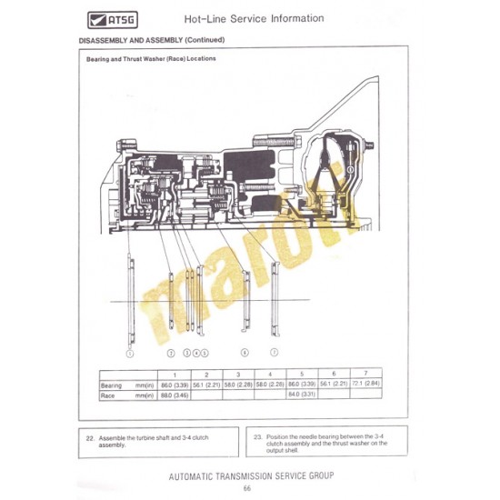 Ford F4EAT Escort - Tracer Techtran Manual