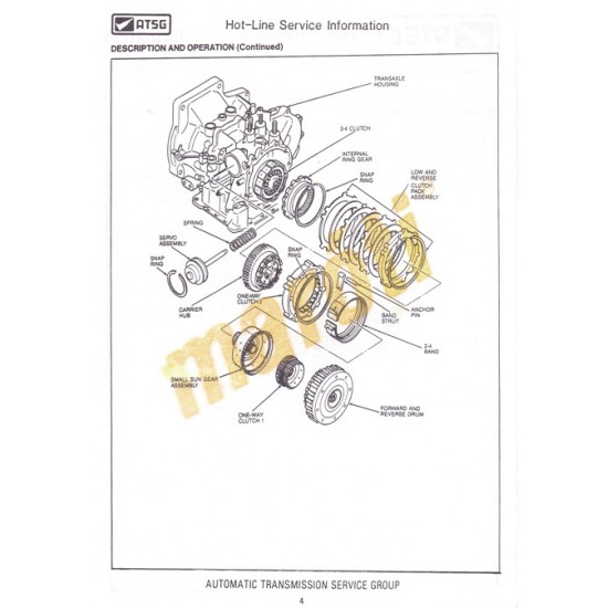Ford F4EAT Escort - Tracer Techtran Manual