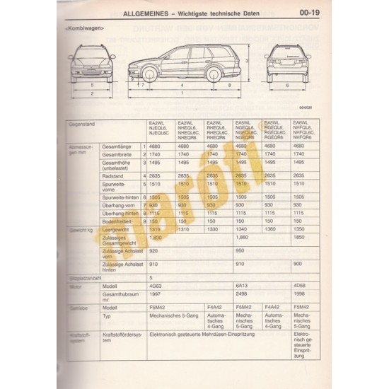 Mitsubishi Galant 97 Karosserie