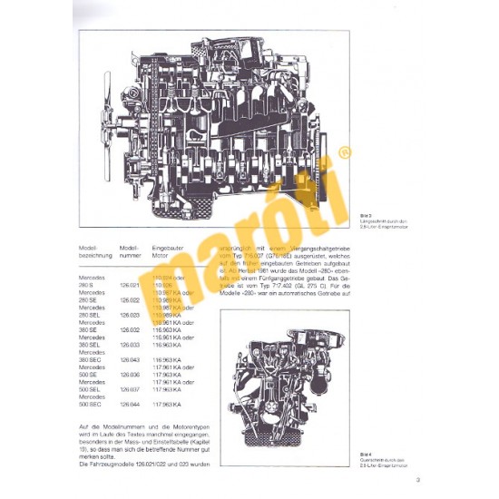 Mercedes S-Klasse W126 1979-től (Javítási kézikönyv)