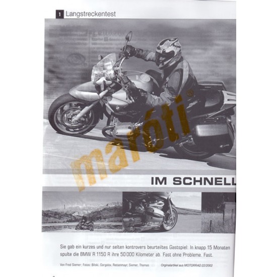 BMW R 1150 R 2001-től