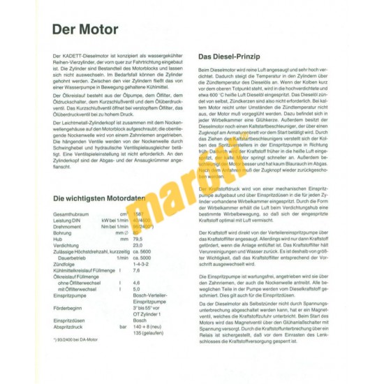 Opel Kadett E Diesel 1984-től 1991-ig