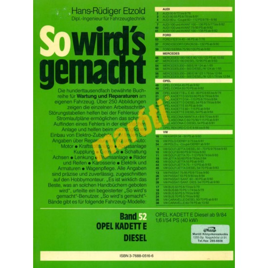 Opel Kadett E Diesel 1984-től 1991-ig