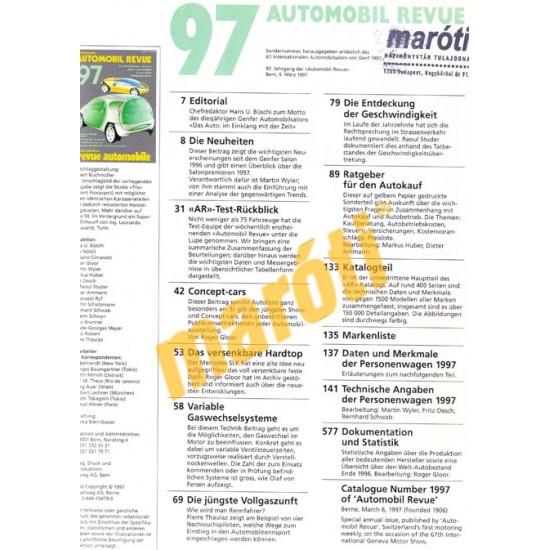 Automobil Revue 1997