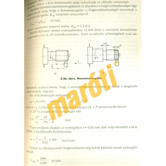 Forgácsoló eljárások