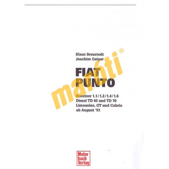Fiat Punto 1993-tól (Javítási kézikönyv)
