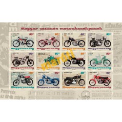 Magyar veterán motorkerékpárok bélyeg + boríték kerettel