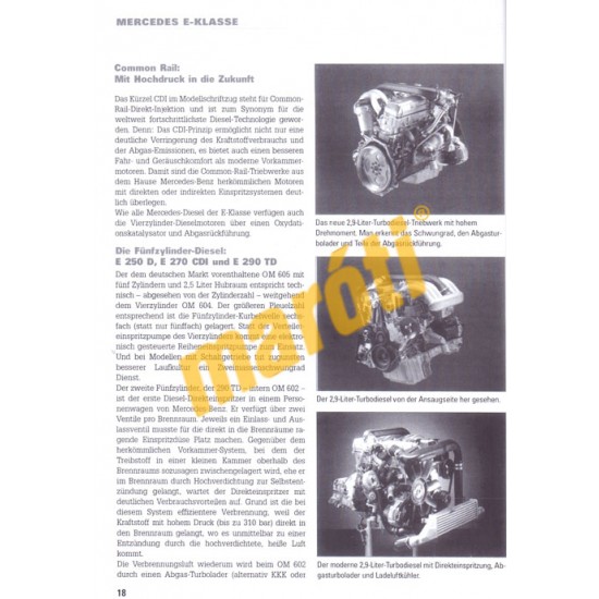 Mercedes-Benz E-Klasse Dieselmodelle ab Mai 1995 (Javítási kézikönyv)
