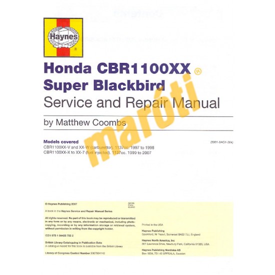 Honda CBR1100XX Super Blackbird (1997 - 2007)