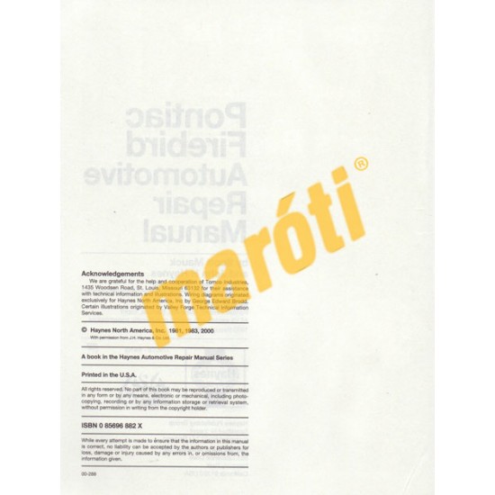 Pontiac Firebird 1970 - 1981