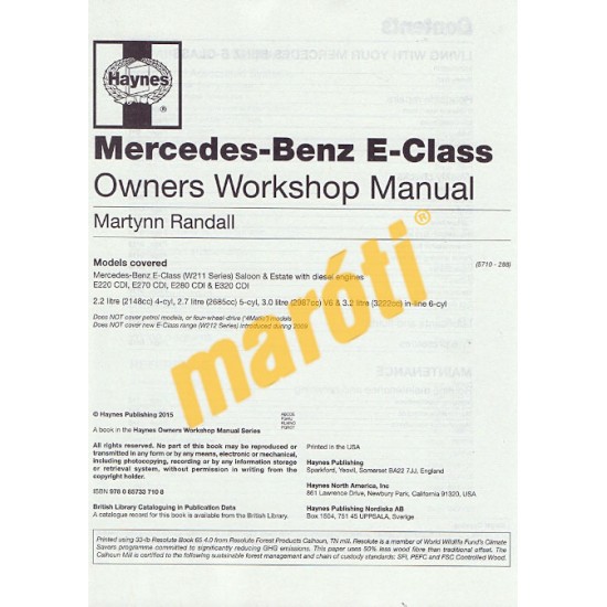 Mercedes-Benz E-Class Diesel 2002-2010