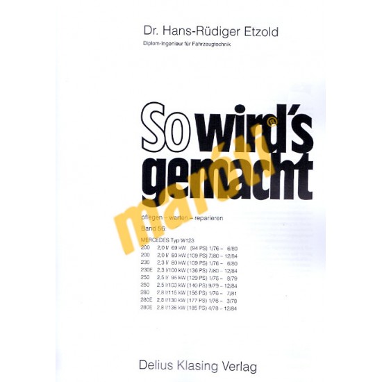 Mercedes 200/230/230E/250/280/280E (1976-84)