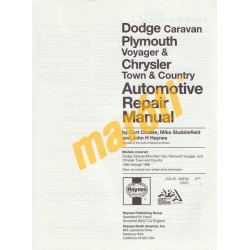 Dodge Caravan, Plymouth Voyager& Chrysler Town &Country 1984-1995