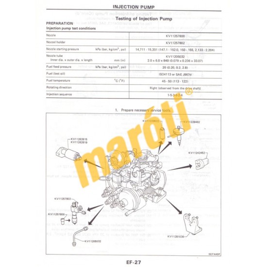 Nissan Model B12 and N13 Serfies Supplement-III. CA16DE (javítási kézikönyv)