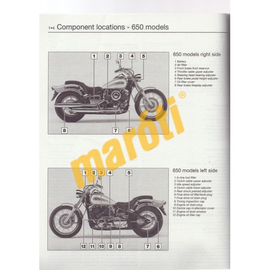 Yamaha XVS650 & 1100 (Drag Star, V-Star) (1997 - 2011)