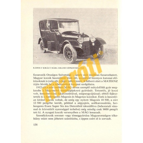 A gépkocsi regénye