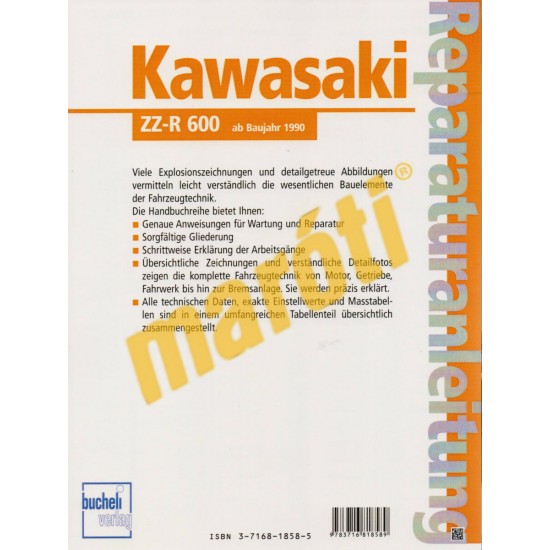 Kawasaki ZZ-R 600 1990 (Javítási kézikönyv)