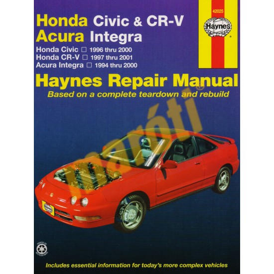 Honda Civic (96-00), CR-V (97-01) & Acura Integra (94-00)