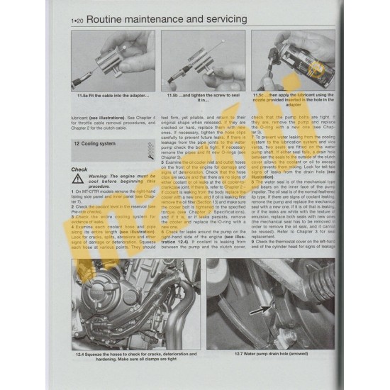 Yamaha MT-07 (FZ-07), Tracer & XSR700 (2014-2017) Javítási kézikönyv