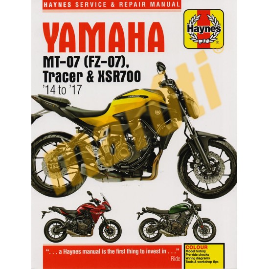 Yamaha MT-07 (FZ-07), Tracer & XSR700 (2014-2017) Javítási kézikönyv