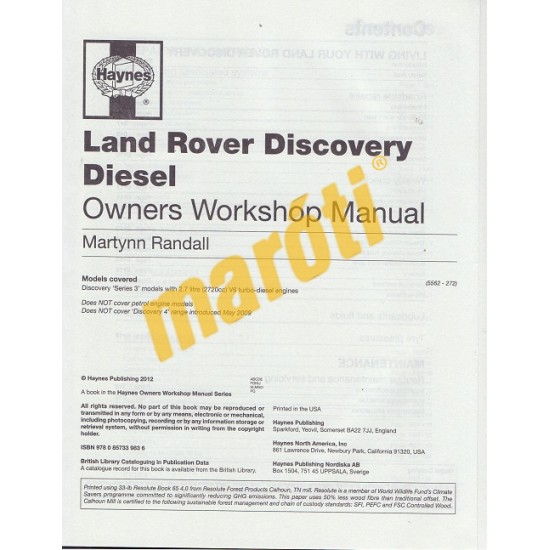 Land Rover Discovery (2004-2009) Diesel