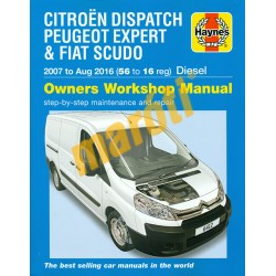 Citroen Dispatch, Peugeot Expert & Fiat Scudo (2007 - Aug 2016) Diesel 