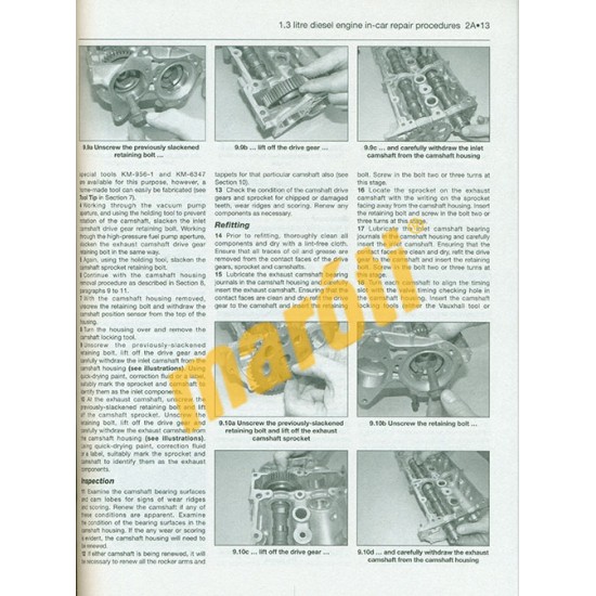 Vauxhall/Opel Combo Van Diesel (Oct 2001 to Jan 2012) Javítási kézikönyv