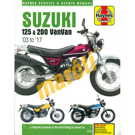 Suzuki 125 & 200 VanVan 03 to 17 (Javítási kézikönyv)