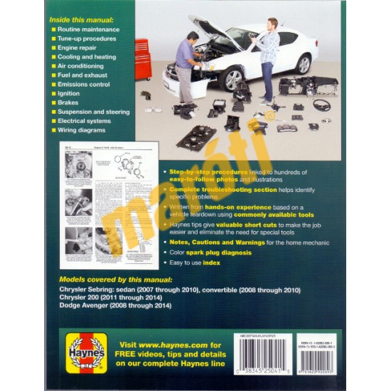 Chrysler Sebring & 200, Dodge Avenger 2007-2014