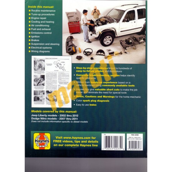 Jeep Liberty Dodge Nitro 2002 thru 2012