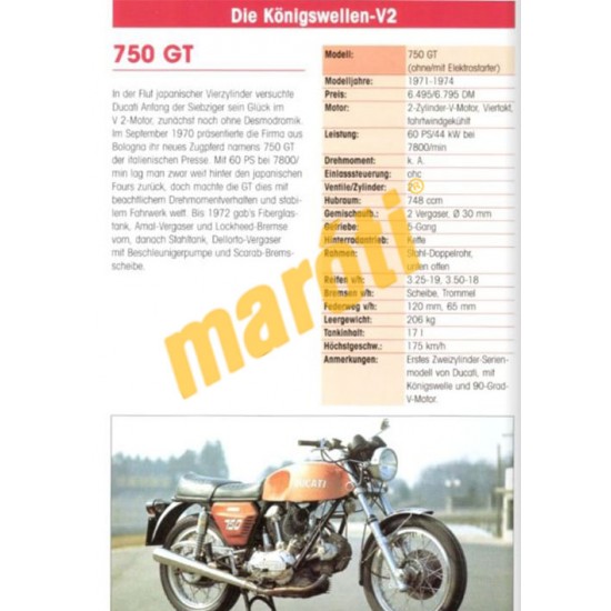 Ducati - Die V2Motorrader seit 1970