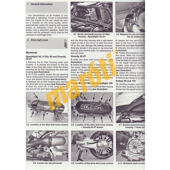 Peugeot V-Clic, Speedfight 3, Vivacity 3, Kisbee & Tweet (2008 - 14)