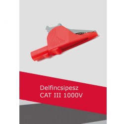 Delfin csipesz CAT III 1000V (piros)