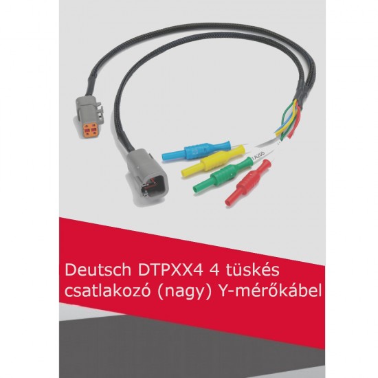 Deutsch DTPXX4 4 tüskés csatlakozó (nagy) Y-mérőkábel