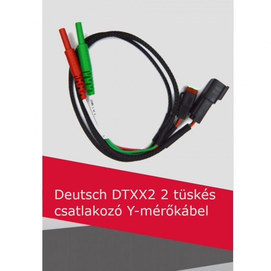 Deutsch DTXX2 2 tüskés csatlakozó Y-mérőkábel Deutsch DTXX2 2 tüskés csatlakozó Y-mérőkábel