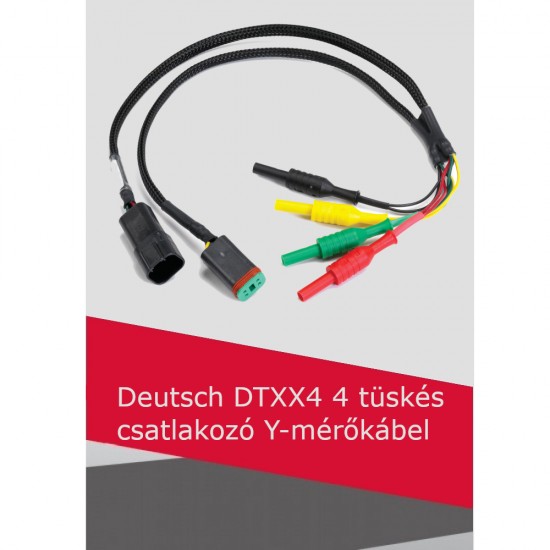 Deutsch DTXX4 4 tüskés csatlakozó Y-mérőkábel Deutsch DTXX4 4 tüskés csatlakozó Y-mérőkábel