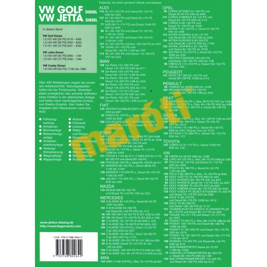 VW GOlf 76-83, VW Jetta 80-84  (Diesel)