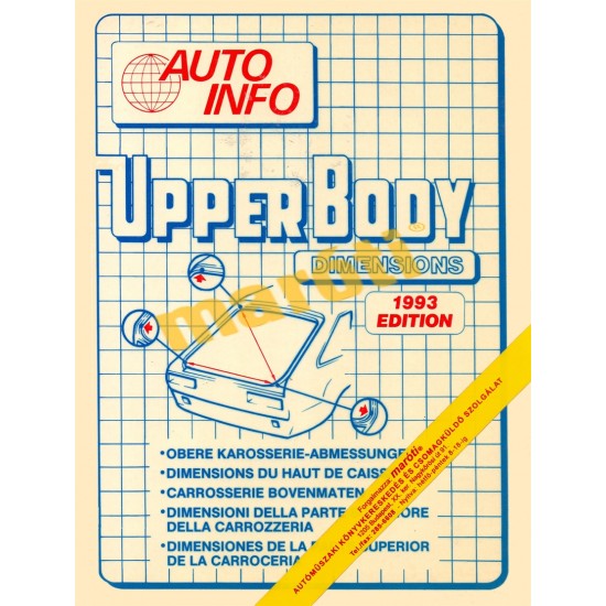 Upper Body Dimensions - 1993 Edition